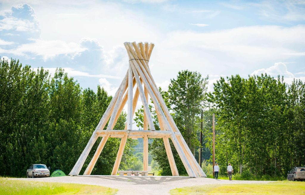 fort simpson largest wooden teepee