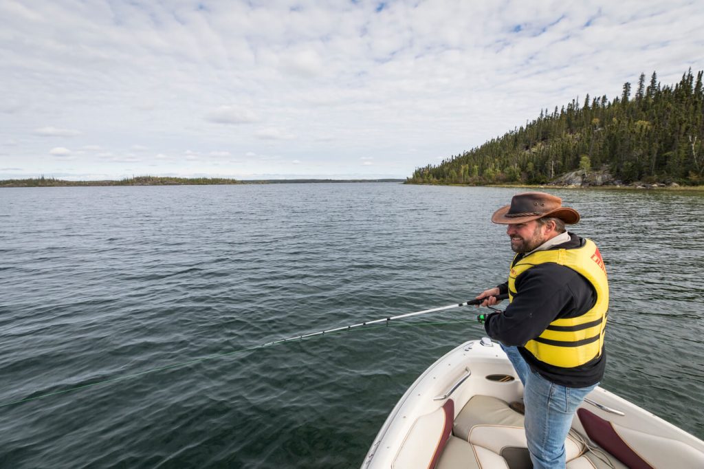 casting into reid lake