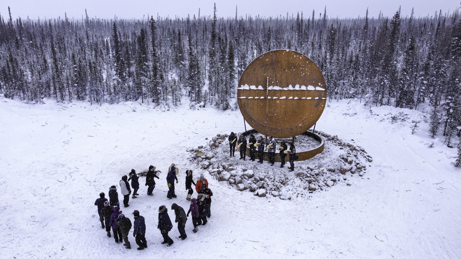 Arctic circle Drum. Indigenous Experiences in the NWT. Nicky Richards