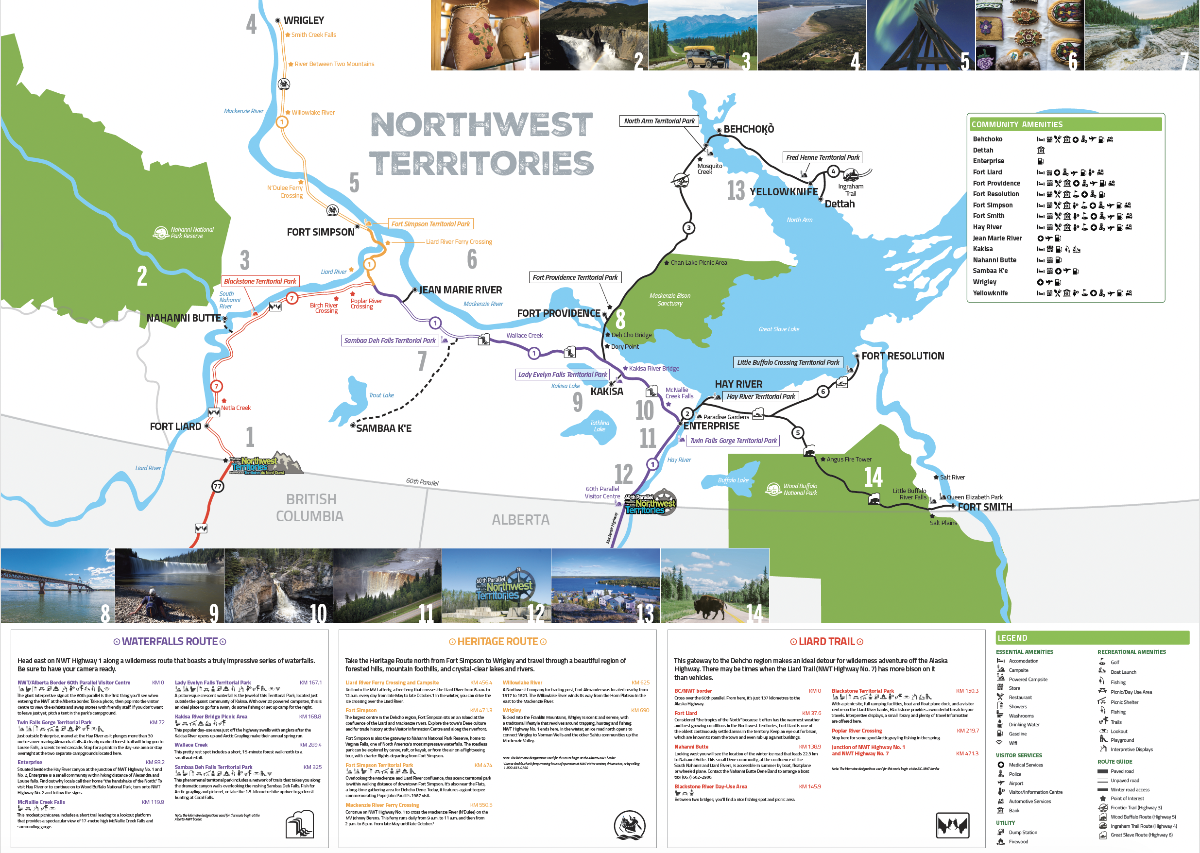 Deh Cho Travel Connection Map