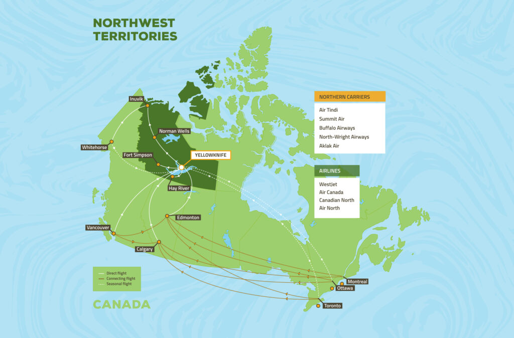 Flights to Yellowknife NWT